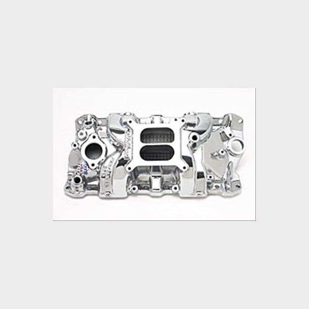 Indsugningsmanifold Poleret RPM Edelbrock Chevrolet V8 Small-Block 1955 til 1986 (71011)