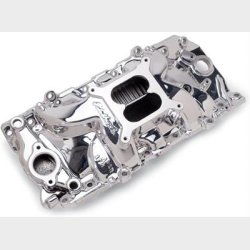 Indsugningsmanifold RPM Poleret Edelbrock Chevrolet V8 Big-Block 1966 til 2000 (71614)