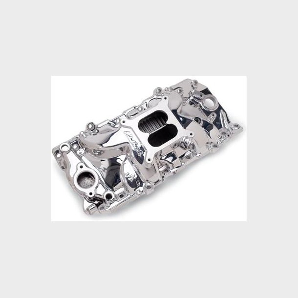 Indsugningsmanifold RPM Poleret Edelbrock Chevrolet V8 Big-Block 1966 til 2000 (71614)
