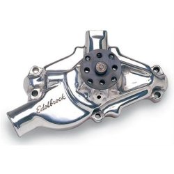 Vandpumpe Kort High Volume Poleret Alu Chevrolet V8 S/B 1955 til 1972 (Edelbrock 8820)