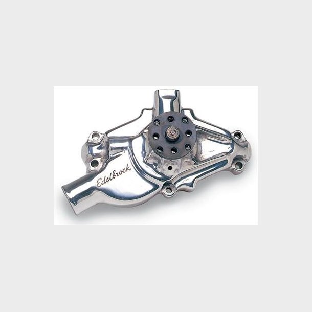 Vandpumpe Kort High Volume Poleret Alu Chevrolet V8 S/B 1955 til 1972 (Edelbrock 8820)