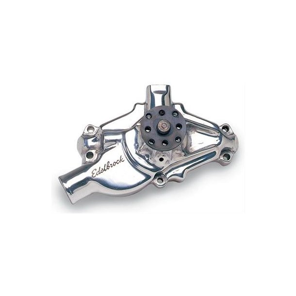 Vandpumpe Kort High Volume Poleret Alu Chevrolet V8 S/B 1955 til 1972 (Edelbrock 8820)