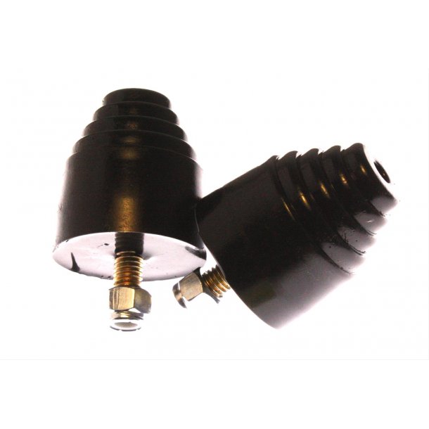 Anslagsklods st m. 2 stk. universal til brearm eller bagfjeder (Energy Suspension 99101G)