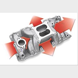 Indsugningsmanifold RPM Edelbrock Air Gap, Dual Plane til Chevrolet S/B V8 fra 1955 til 1986 (7501)