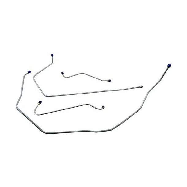 Bremserrsst for rustfri 4 dele Chevrolet F/S 1955 (Eck. 57-132376 - SCR FBL004S)
