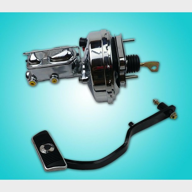 Bremseforst. 9" med hovedcyl. 1" chrome Ford Mustang 1967 til 1970