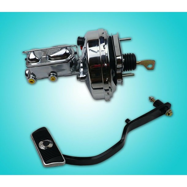 Bremseforst. 9" med hovedcyl. 1" chrome Ford Mustang 1967 til 1970