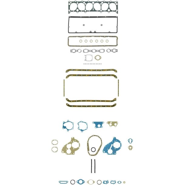 Komplet pakningsst Chevrolet 216", 217" R6 1946 til 1952 (Felpro FS7276B-2)