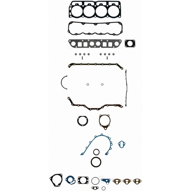  Komplet pakningss�t Jeep 2.5 4 cyl. 1986 til 1990 (Felpro FS9196PT1 - Enginetech J15075)