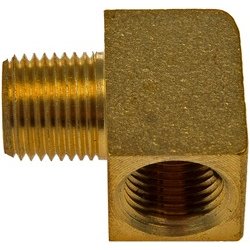 Fitting 90 grader 1/8" NPT gevind i begge ender (Dorman 787-044)