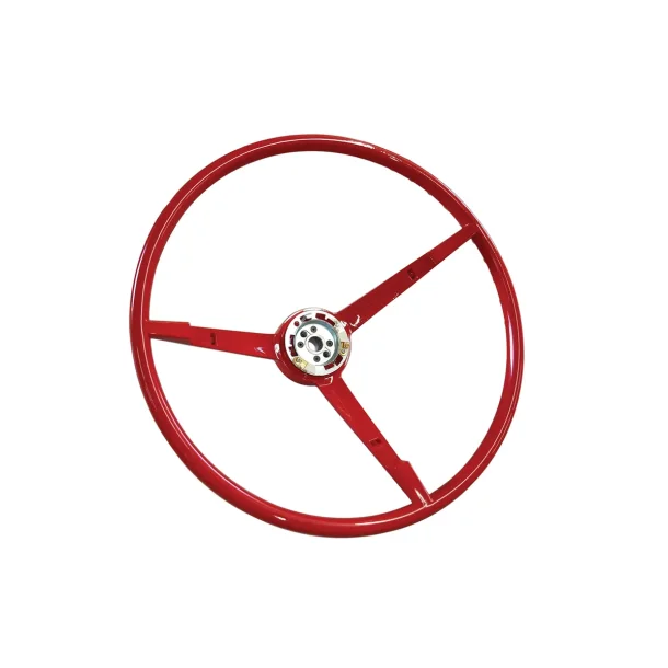Original rat, rd rat med 3 eger Ford Mustang 1965 &amp; 1966 (TFA MA18889) Steering Wheel Red