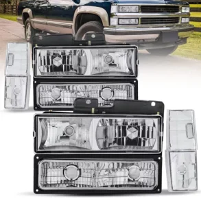 Forlygte st 1988-1993 Chevy C10 C/K 1500 2500 (Headlights Clear Lens 111099 - M1011602F )