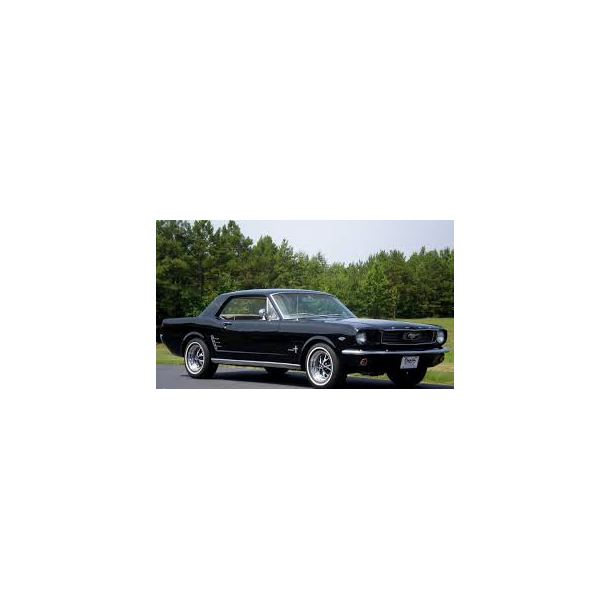 Bagrude gr�n tonet Mustang Coupe/Hardtop 1964 til 1968 (DB3299G)