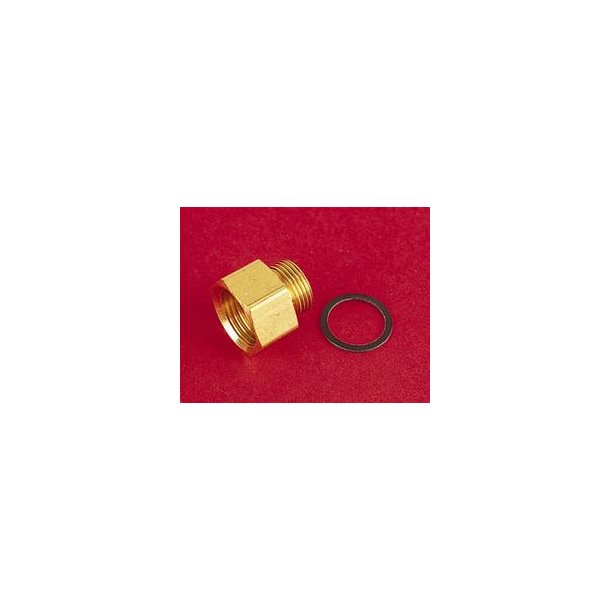 Fuel fitting til Holley &amp; Demon karburatorer, Male 9/16-24 in. to Female 5/8-18    (26-43)