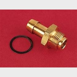Fuel fitting til Holley, Demon, Carter og Edelbrock, gevind 9/16-24, til slange str 3/8" (26-29)