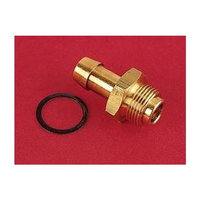 Fuel fitting til Holley, Demon, Carter og Edelbrock, gevind 9/16-24, til slange str 3/8
