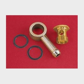 Fuel fitting Holley, Demon, Carter og Edelbrock, gevind 9/16-24, til slange str 5/16