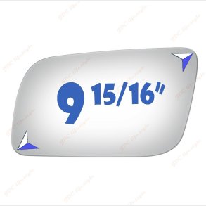 Spejlglas venstre Chevrolet truck 1992 til 2002 (GM1323619 - Dorman 57057 - BURCO 2749)