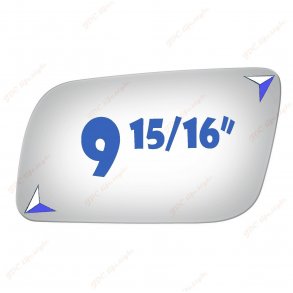 Spejlglas venstre Chevrolet truck 1992 til 2002 (GM1323619 - Dorman 57057 - BURCO 2749)