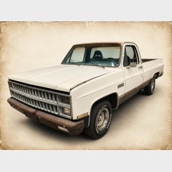 GMC C10 5,0 Pick-up fra �rgang 1984. Syn og klarg�r selv eller k�b den nysynet p� plader