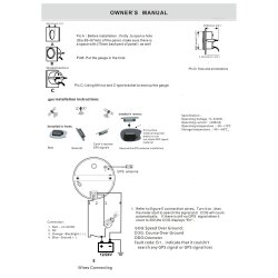 GPS Speedometer i dia. 85 mm. med hvid skive og rustfri krans og med 160 miles / 256 km't