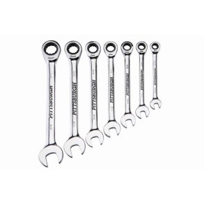 V�rkt�j, Gaffeln�gle s�t i tommer med 'skralle' funktion. (s�t 7 dele 61396 - TM104)