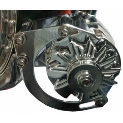 Generator beslag chrome nederst Chevrolet S/B 1955 til 1968 (venstre side/fre-siden) (RPC R7758)