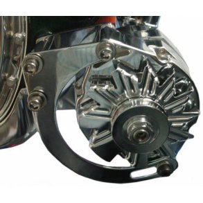 Generator beslag chrome nederst Chevrolet S/B 1955 til 1968 (venstre side/fre-siden) (RPC R7758)