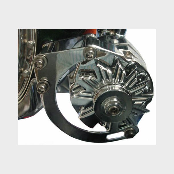 Generator beslag chrome nederst Chevrolet S/B 1955 til 1968 (venstre side/f�re-siden) (RPC R7758)