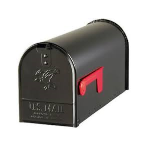 Postkasse US Mailbox i sort, Gibraltar Black Heavy Duty Elite Mailbox Standard T1 Size