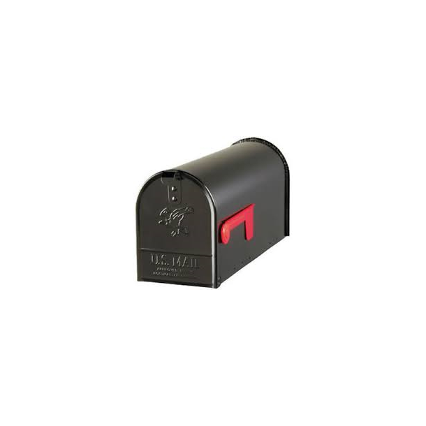 Postkasse US Mailbox i sort, Gibraltar Black Heavy Duty Elite Mailbox Standard T1 Size