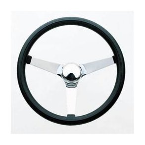 Grant rat, Classic Foam med 3 eger i sort vinyl/chrome (dia meter 14,75