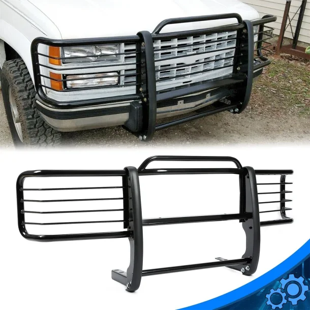Grille Guards  1988-1998 Chevrolet/GMC C/K, Tahoe, Suburban Yokun fra 1988 til 2000 (Bull Bar prim-am-125) Powder coated black