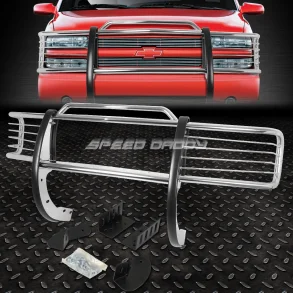 Grille Guards 1988-1998 Chevrolet/GMC C/K, Tahoe, Suburban Yokun fra 1988 til 2000 (Bull Bar ssd-grillg006ss) Stainless Steel Polished