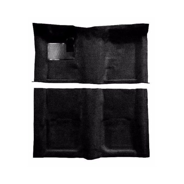 Gulvtppe sort Camaro &amp; Firebird 1967 til 1969 Loop 80/20 (53140-50l - 13050-601 - 3741801)