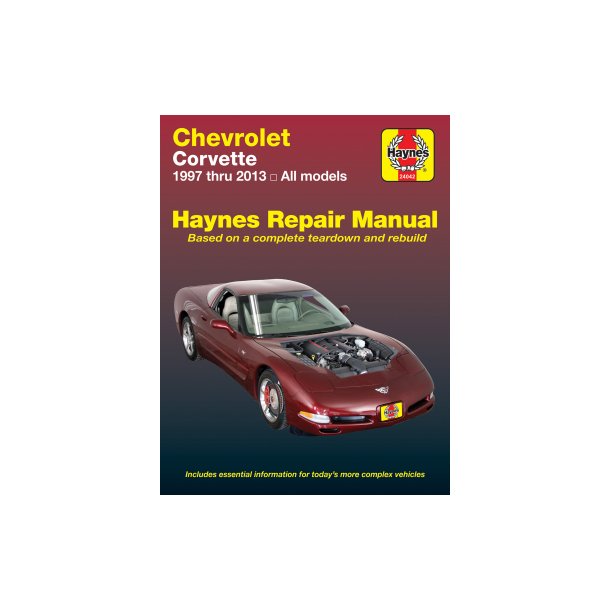 Haynes Reparations Hndbog, Chevrolet Corvette 1997 til 2013