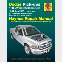 Haynes Reparations H�ndbog, Dodge Pick-up fra 1994 til 2008