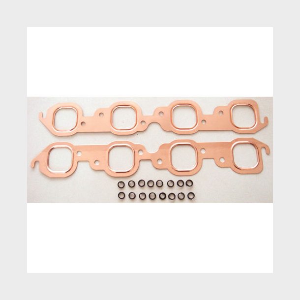 Headerspakning kobber Chevrolet B/B V8 1965 til 1995 (Hulm�l 1,85" x 1,90" = 46,9mm x 48,2mm.) RPC