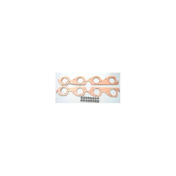 Headerspakning kobber Chevrolet B/B V8 1965 til 1995 (Rund port 1,92" = 48,7mm.) RPC R7507