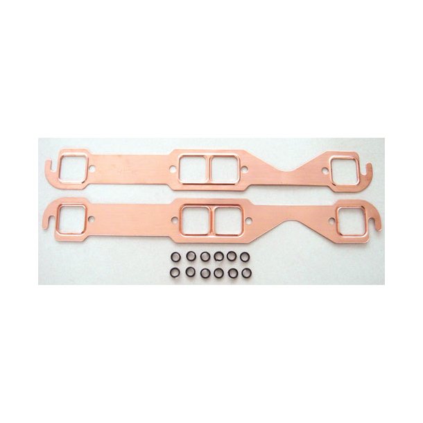 Headerspakning kobber Chevrolet S/B V8 1955 til 2000 (str. 1,45" x 1,48") RPC R7505