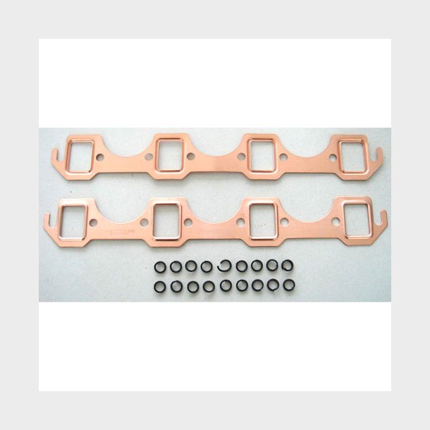 Headerspakning kobber 1,48" x 1,12" Ford 260,289,302 &amp; 351W 1962 til 1996 (RPC R7520)
