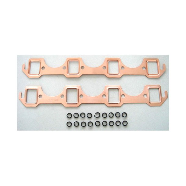 Headerspakning kobber 1,48" x 1,12" Ford 260,289,302 &amp; 351W 1962 til 1996 (RPC R7520)