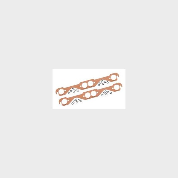 Headerspakning kobber 1,63" x 1,63" Chevrolet S/B V8 1955 til 2000 (Mr. Gasket 7152G)