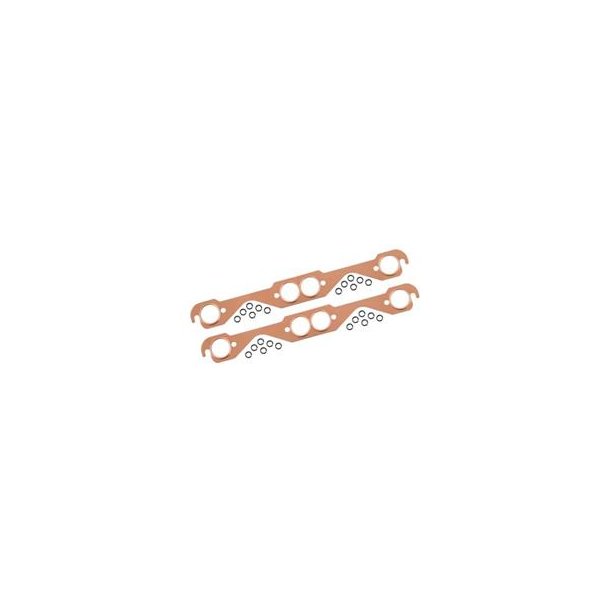Headerspakning kobber 1,63" x 1,63" Chevrolet S/B V8 1955 til 2000 (Mr. Gasket 7152G)