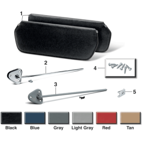 Holder/beslag for solsk�rm h�jre (38-2169) Nr.3 p� billedet