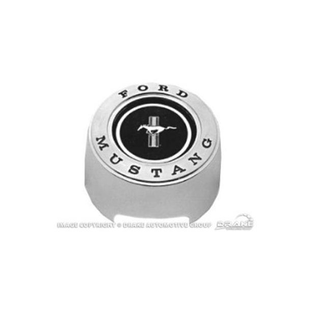 Horn tryk knap til Ford Mustang 1965 &amp; 1966 til Oe' Deluxe rat, c5zz-3623-ar