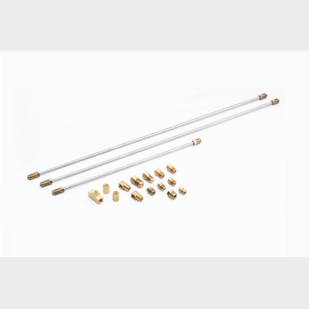 Fitting oml�ber s�t incl. bremser�r til Line lock kit 3/8-24 - 1/8 in NPT (B&M 5671510)
