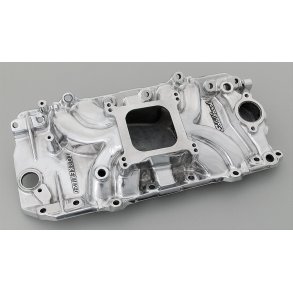 Indsugningsmanifold Poleret Edelbrock Torker II Chevrolet V8 Big-Block 1966 til 2000