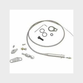 Kickdown kabel s�t incl. beslag til Chevy TH350 gearkasse  (RPC R6053) Flexible GM. Kickdown Cable