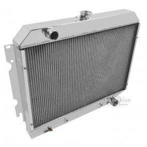 Kler aluminium m/oliekler 4 row Dodge Charger 1968 - 1973 Radiator (Se kler studser)
